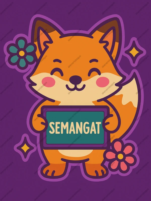 Stiker Motivasi Imut