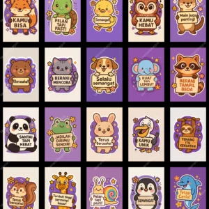 Stiker Motivasi Imut